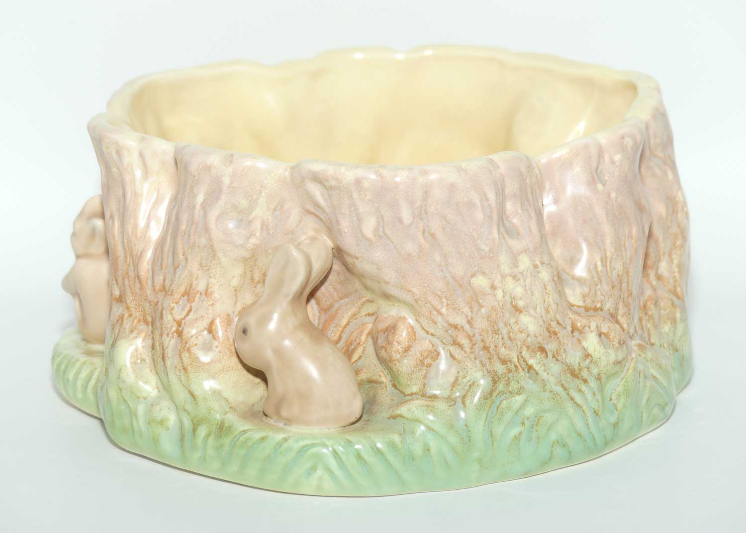 SylvaC #1515 | Bunnies and Pixie Tree Stump trough