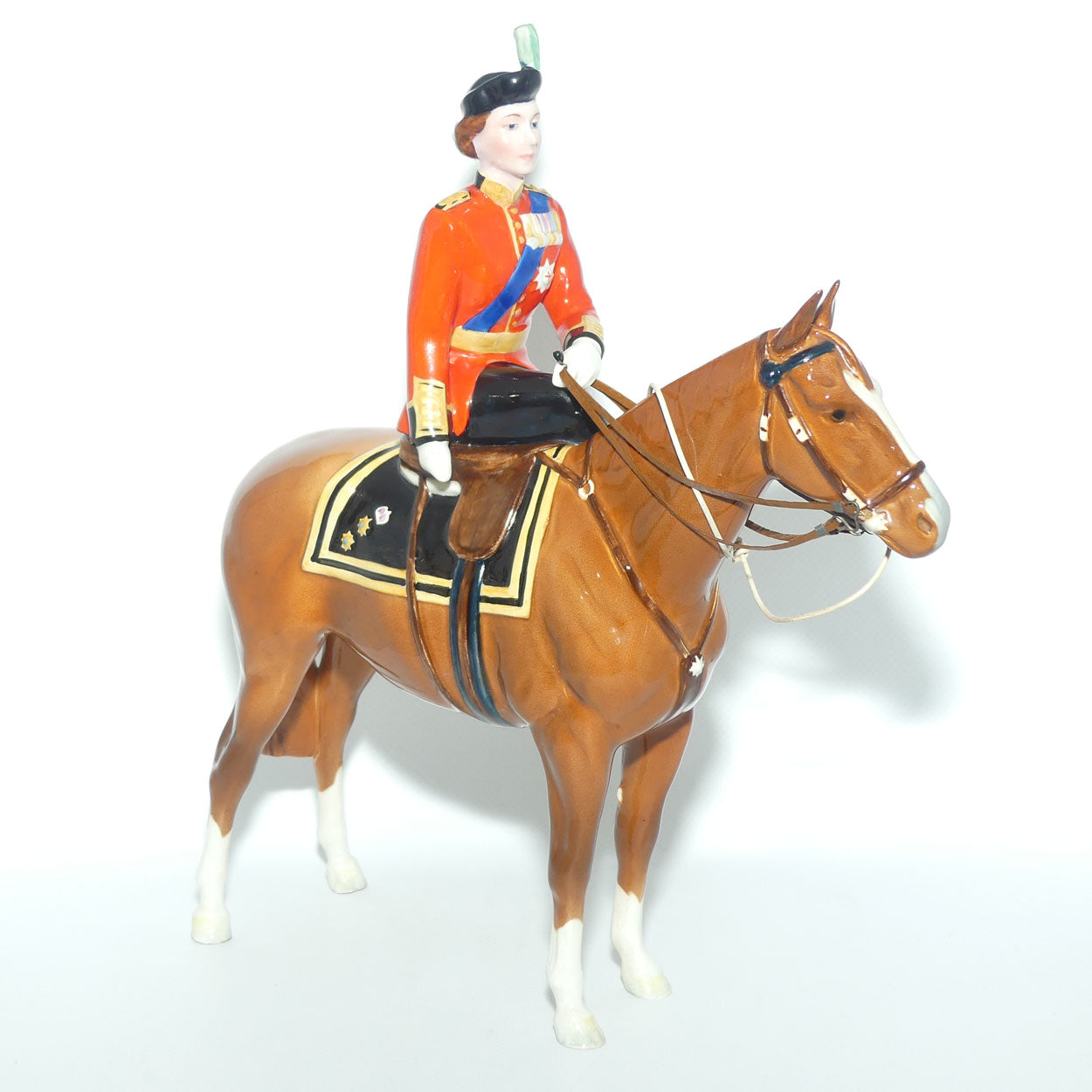 #1546 Beswick HM Queen Elizabeth II on Imperial | Chestnut