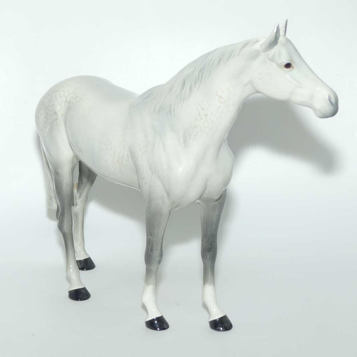 #1564 Beswick Large Racehorse | Grey