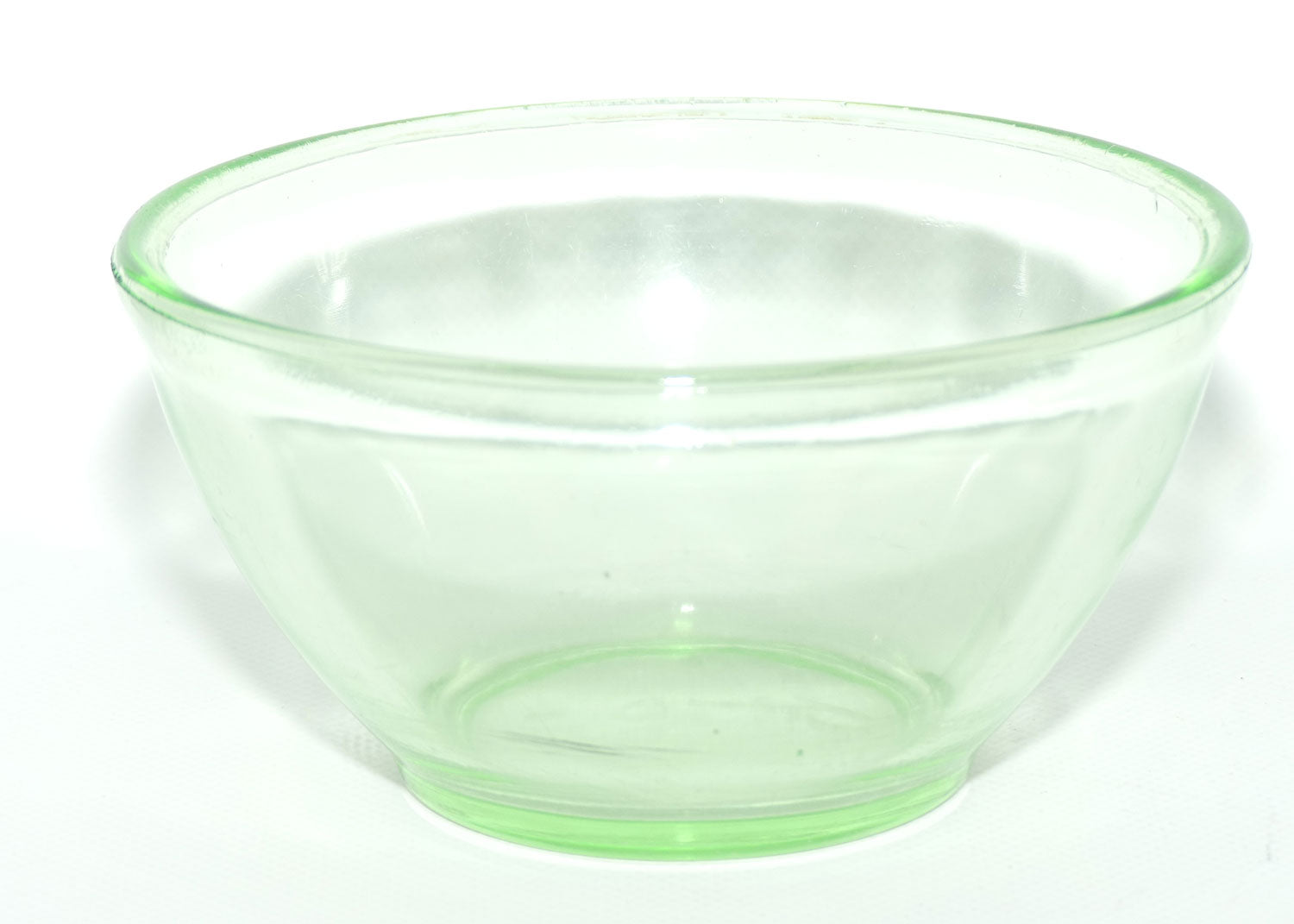 Green Depression Glass mixing bowl | 15cm diam