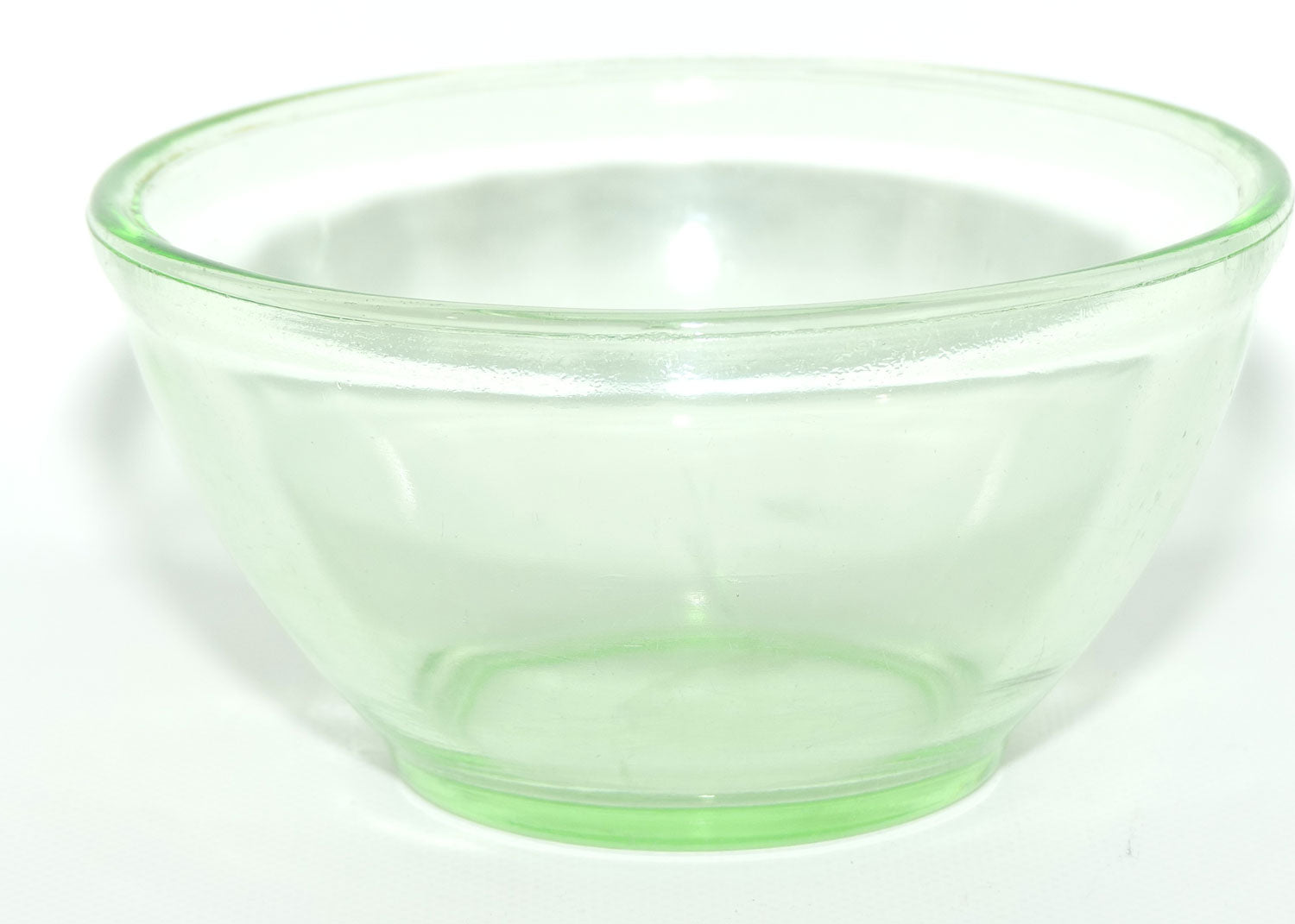 Green Depression Glass mixing bowl | 15cm diam
