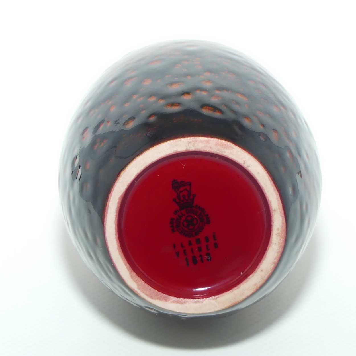 Royal Doulton Flambe Veined 1613 vase