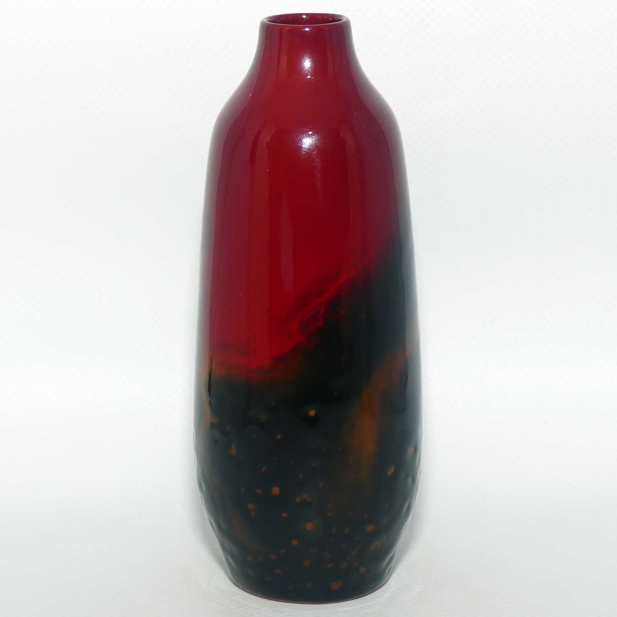 Royal Doulton Flambe Veined 1614 vase | Yellow #2