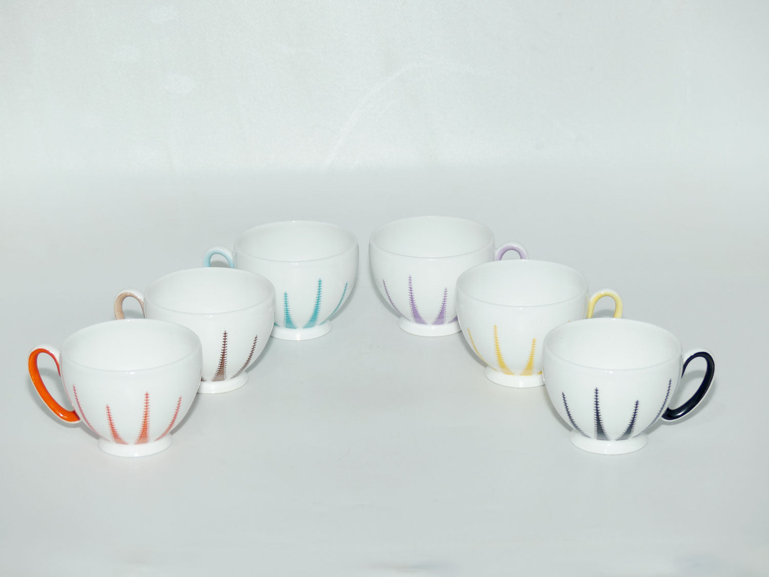 Pure 1950's design Royal Stafford Merlin Ware Harlequin coffee set