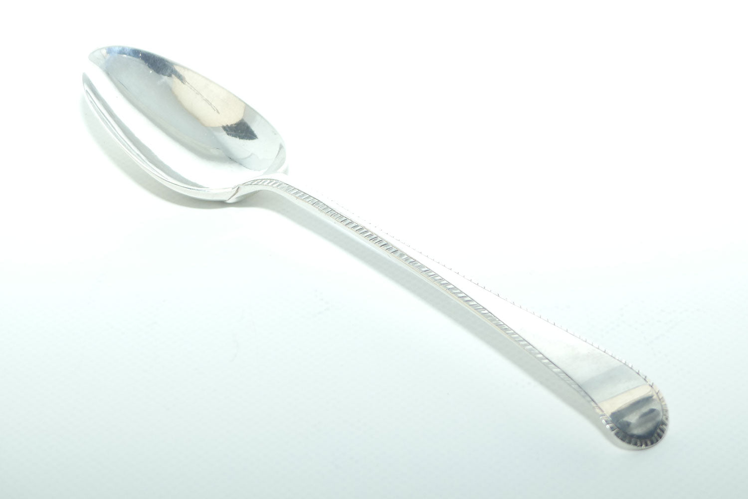 Georgian Sterling Silver Spoon | Old English pattern with Bright Cut edge | London 1763