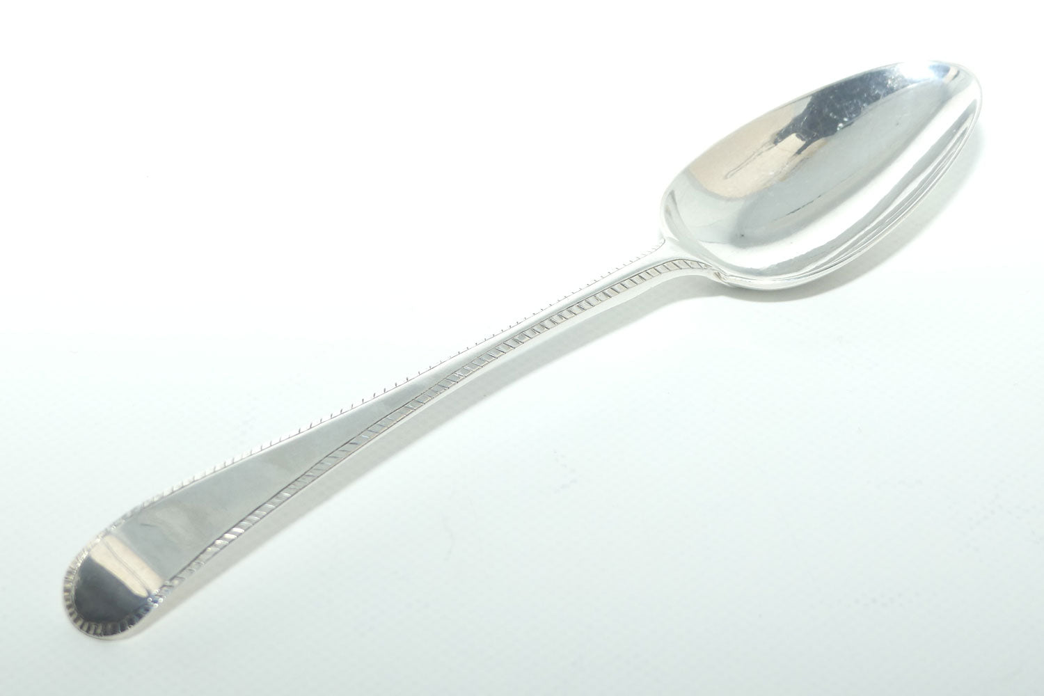 Georgian Sterling Silver Spoon | Old English pattern with Bright Cut edge | London 1763