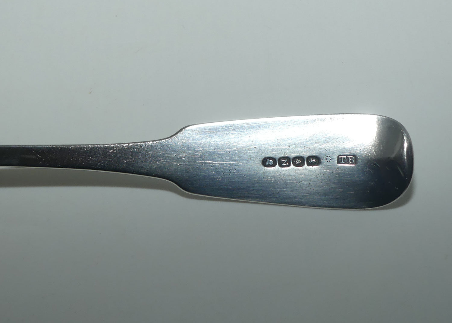 Georgian | Geo III | Sterling Silver Fiddle pattern basting spoon | London 1803 | Thomas Barker