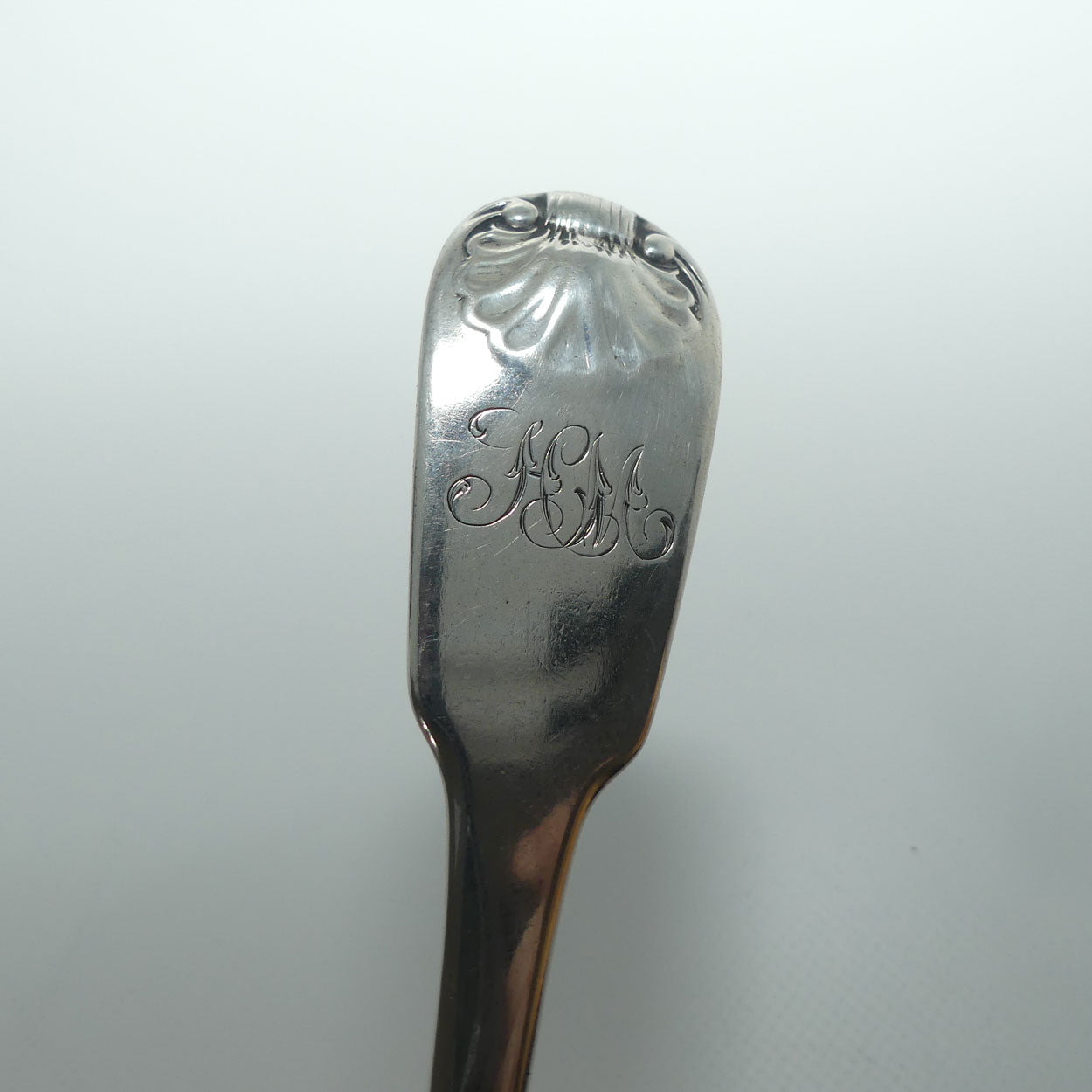 Georgian | Geo III | Sterling Silver Fiddle and Shell pattern sauce ladle | Newcastle 1803