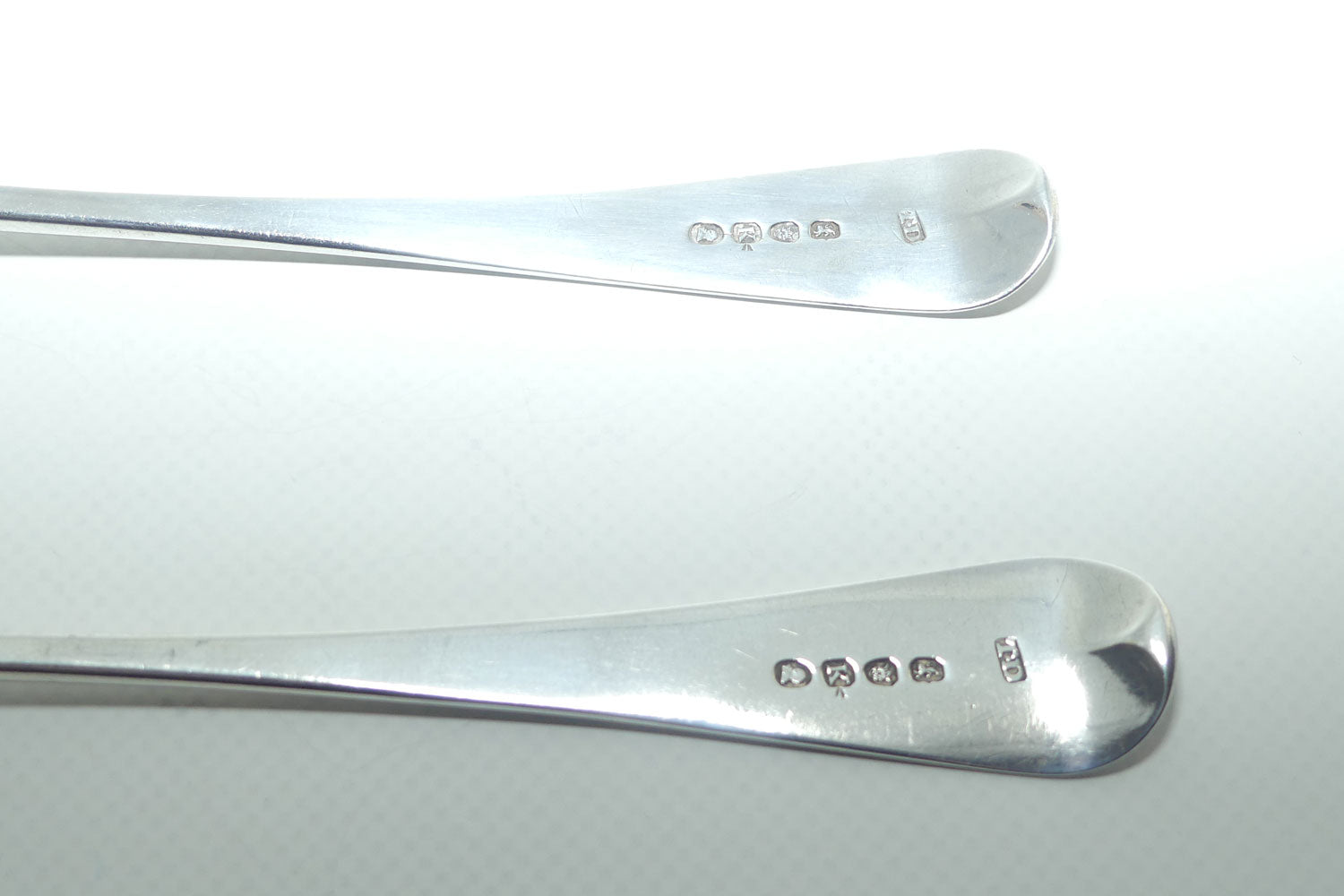 Georgian Sterling Silver pair of Spoons | Old English pattern | London 1805 | Thomas Dicks