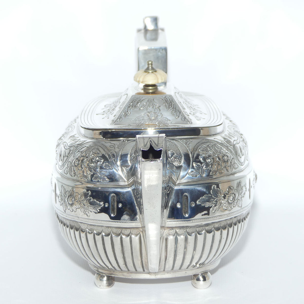 Georgian Geo III Sterling Silver tea pot | London 1809 | 710g | Duncan Urquhart & Naphtali Hart