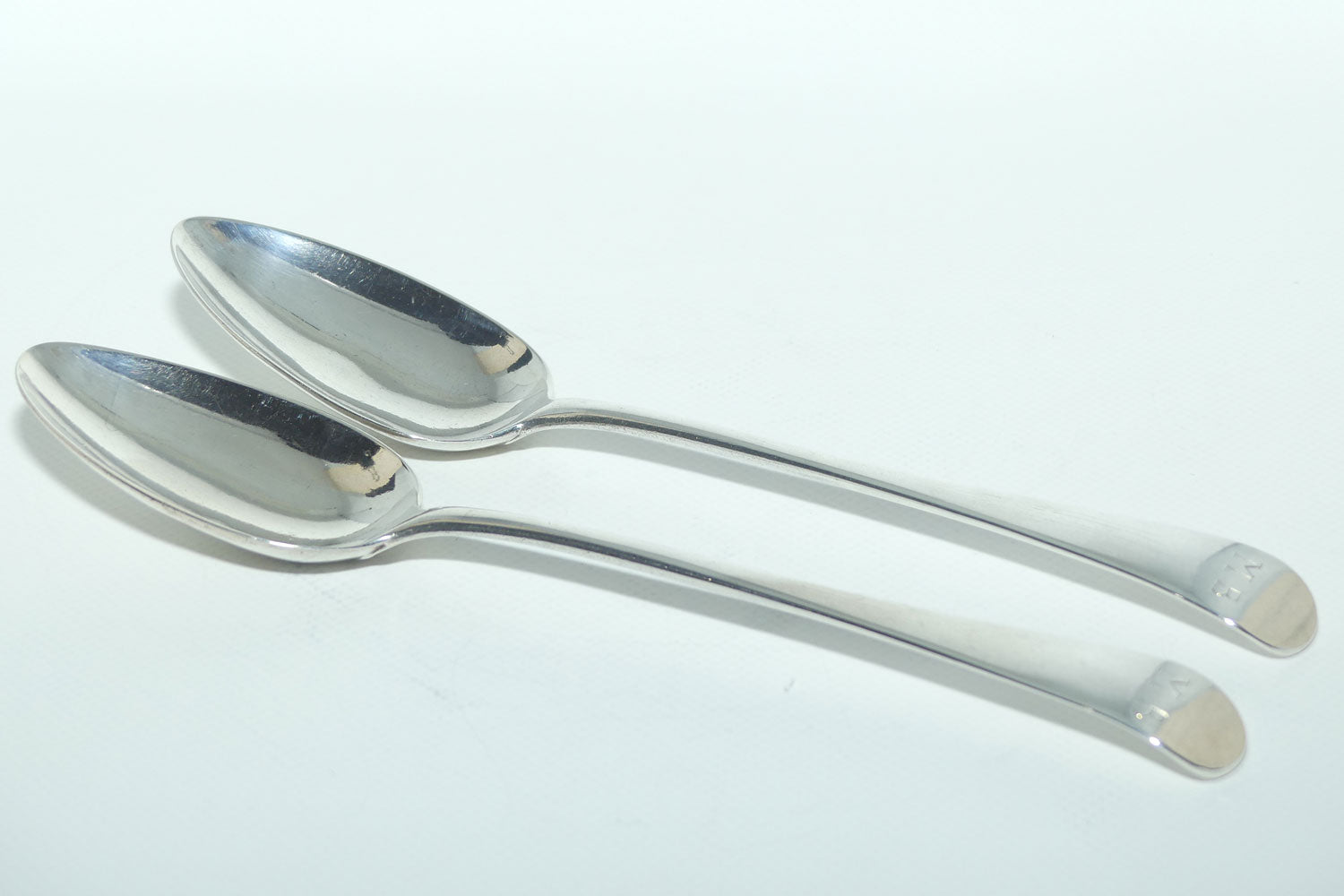 Georgian Sterling Silver pair of Spoons | Old English pattern | London 1810 | 147g the pair