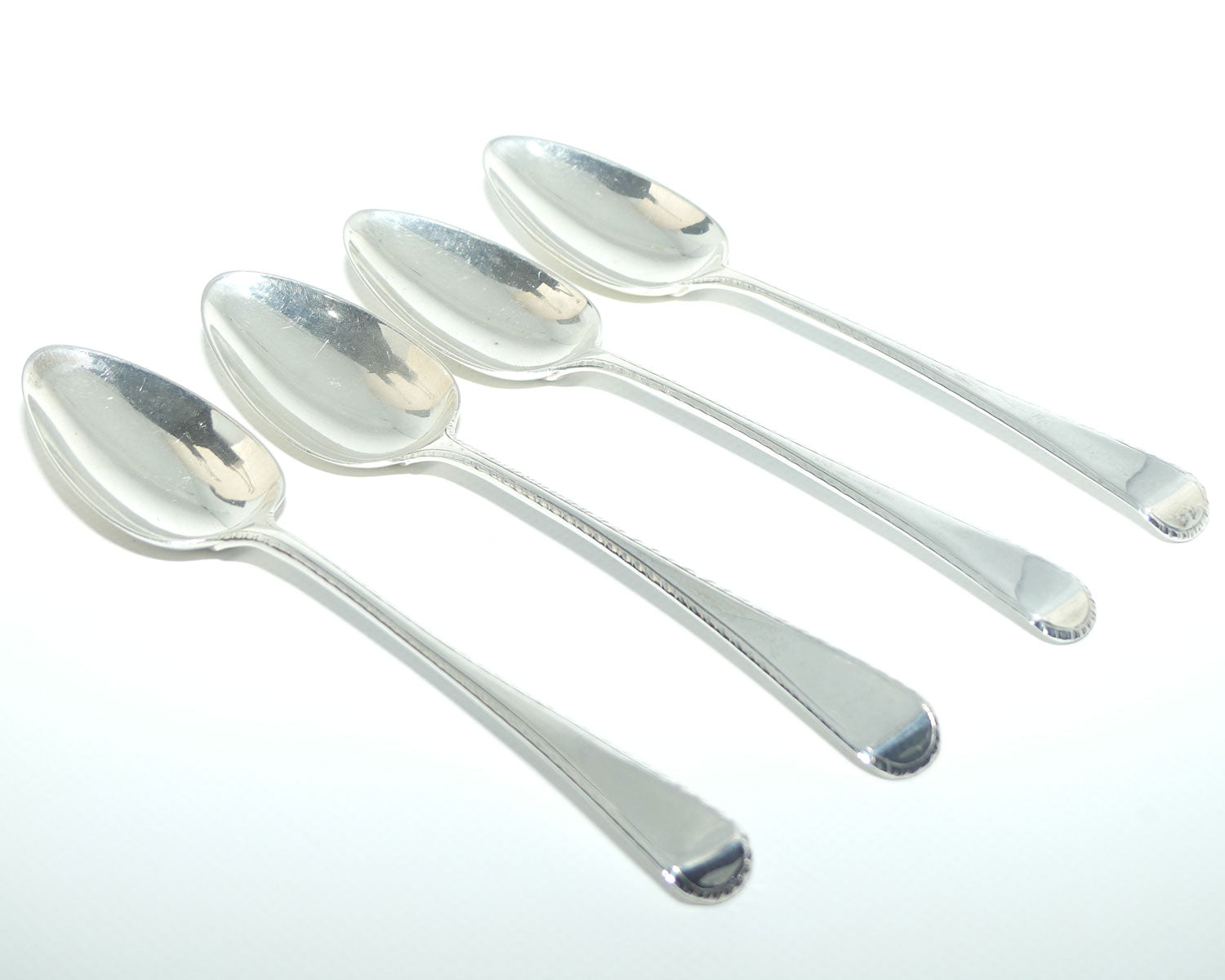 Georgian Sterling Silver set of 4 Spoons | Old English pattern | London 1818 | Solomon Hougham | 138g