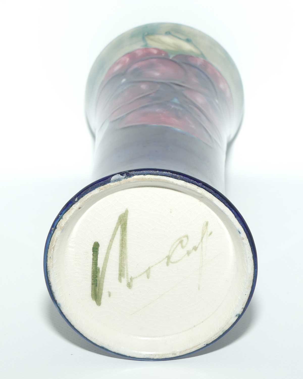 William Moorcroft Pansy trumpet vase | Light Colour top | Shape 181