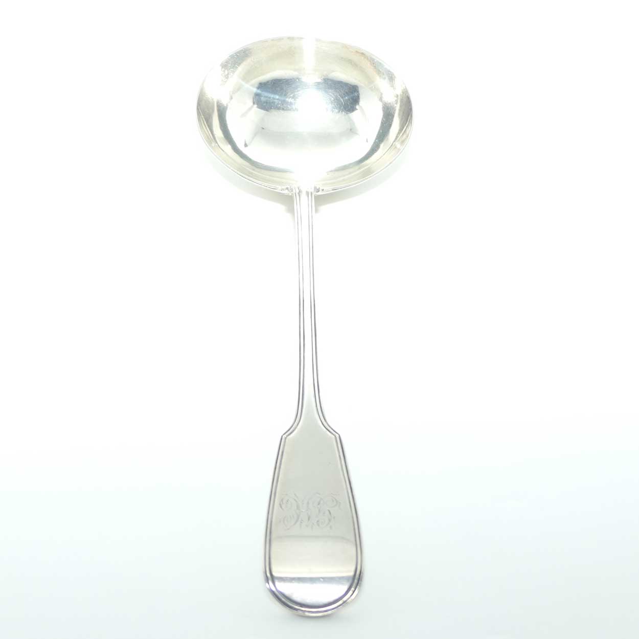 Georgian | Geo IV | Sterling Silver Fiddle Thread Soup Ladle | London 1828 | William Chawner