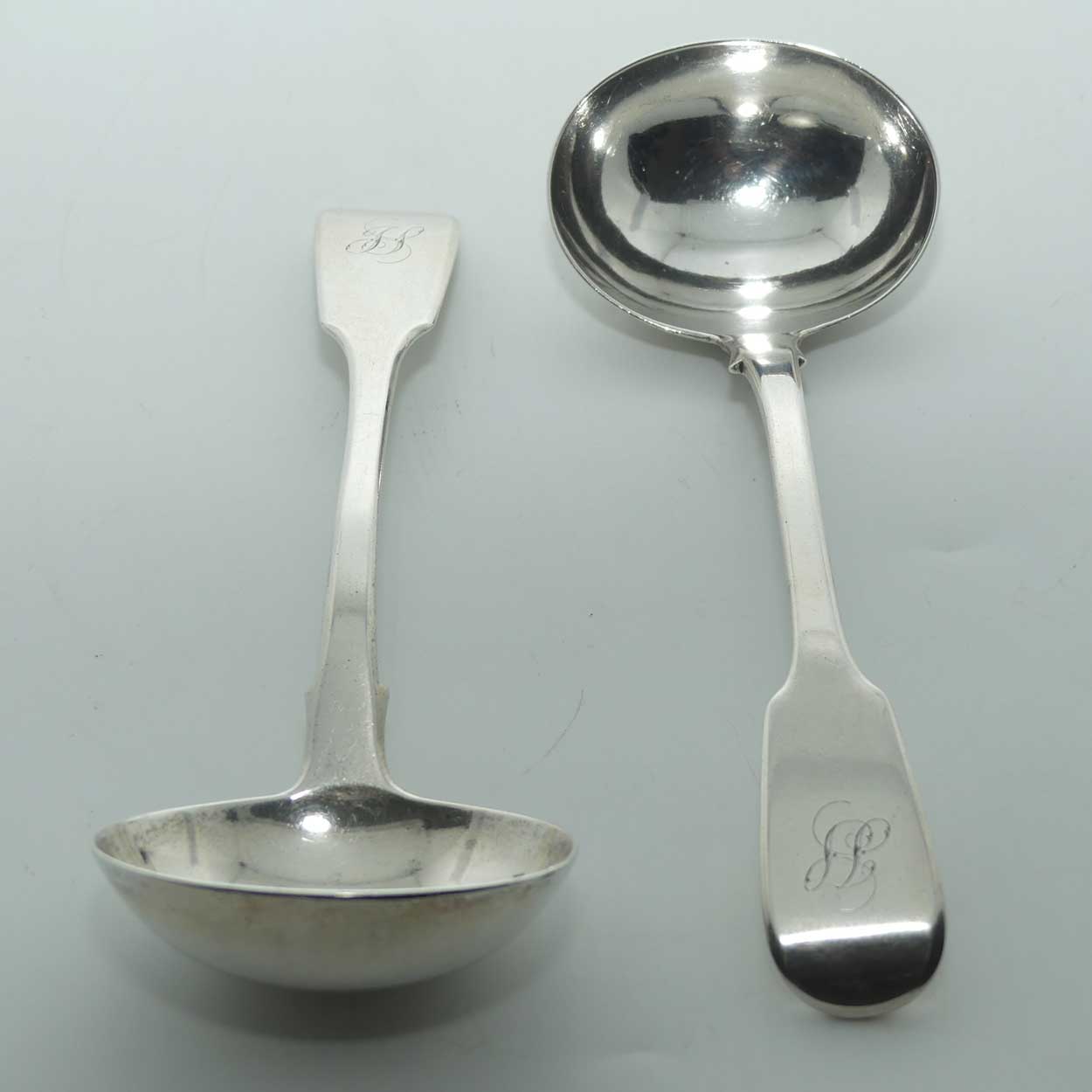 Georgian Sterling Silver pair of sauce ladles | London 1830 | Robert Hennell