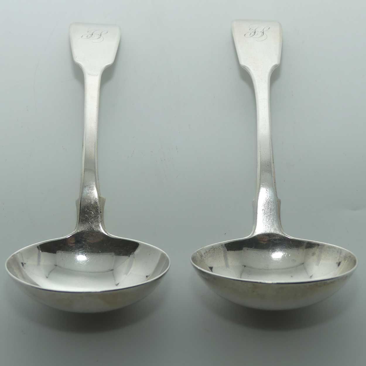 Georgian Sterling Silver pair of sauce ladles | London 1830 | Robert Hennell