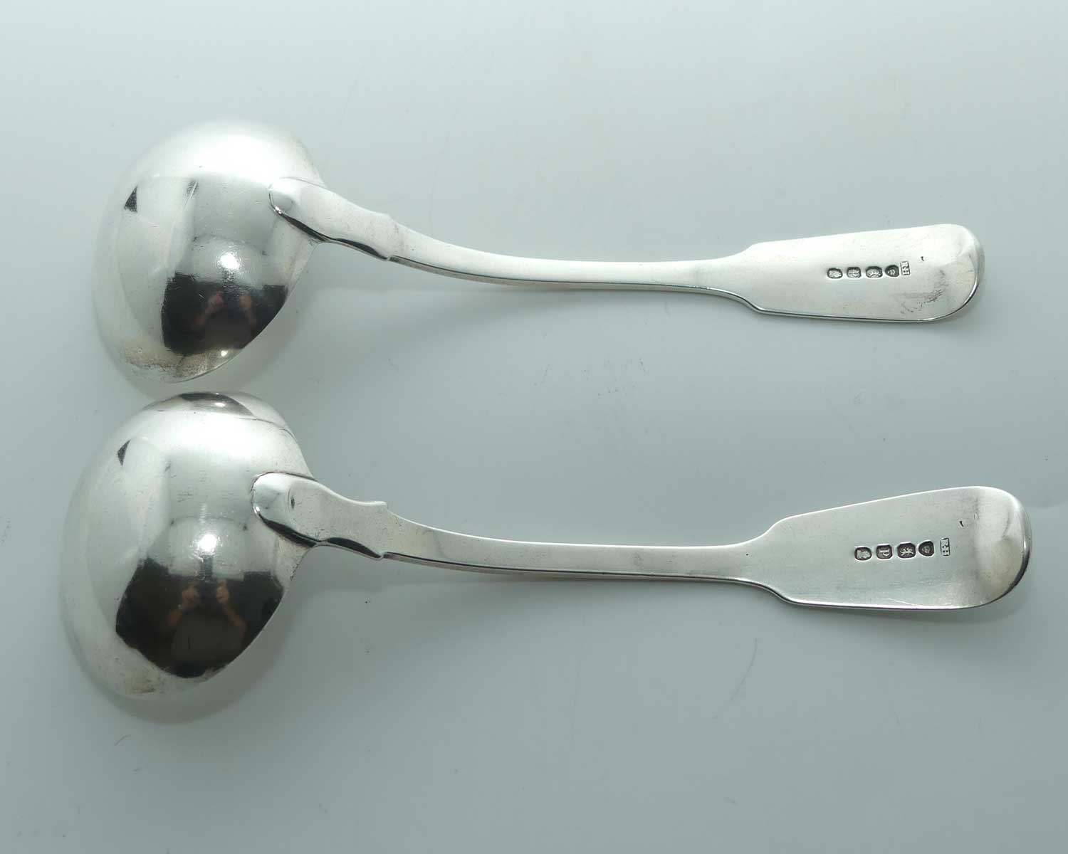 Georgian Sterling Silver pair of sauce ladles | London 1830 | Robert Hennell