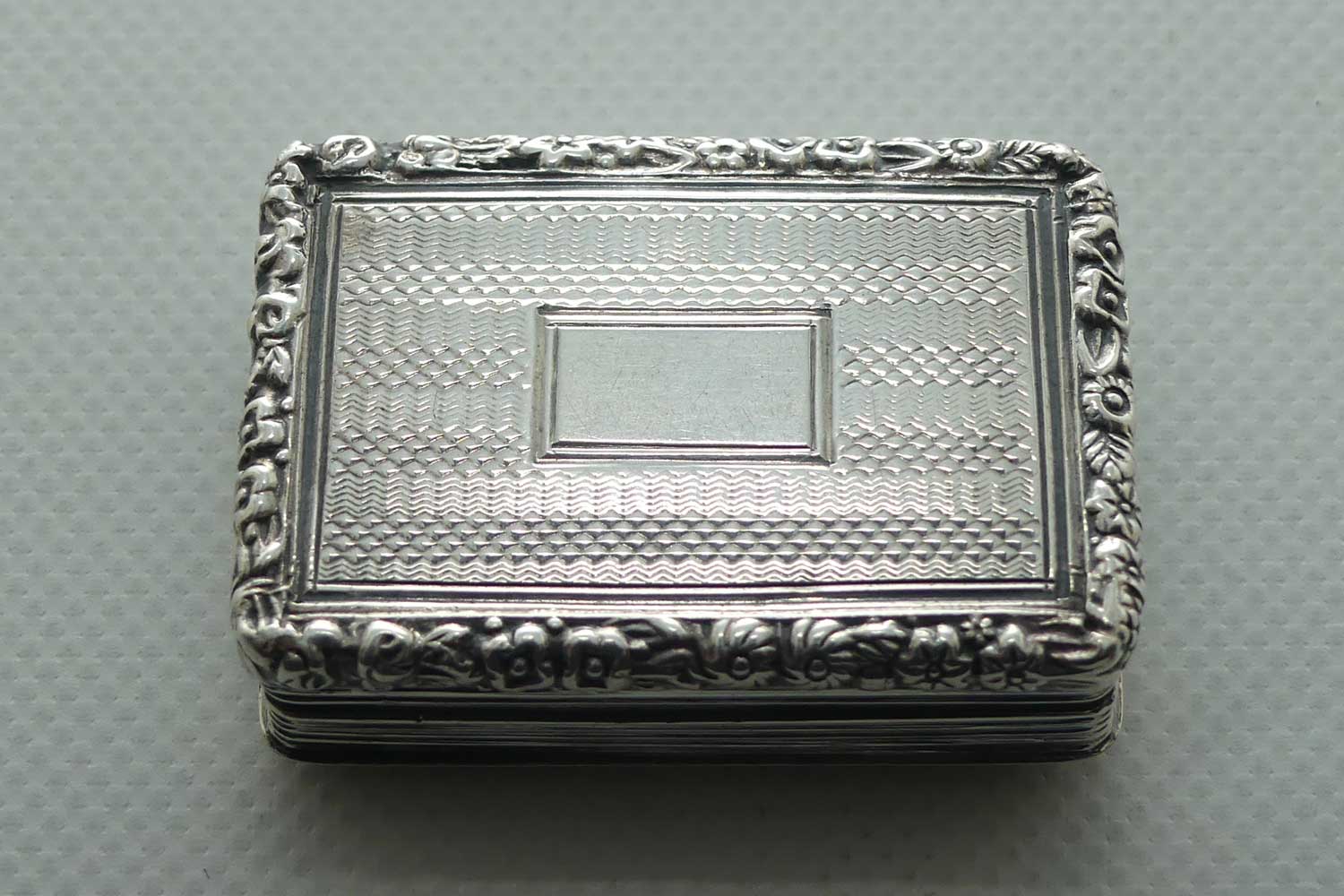 Georgian Sterling Silver Vinaigrette | Book style | Birmingham 1831 | Lawrence and Co