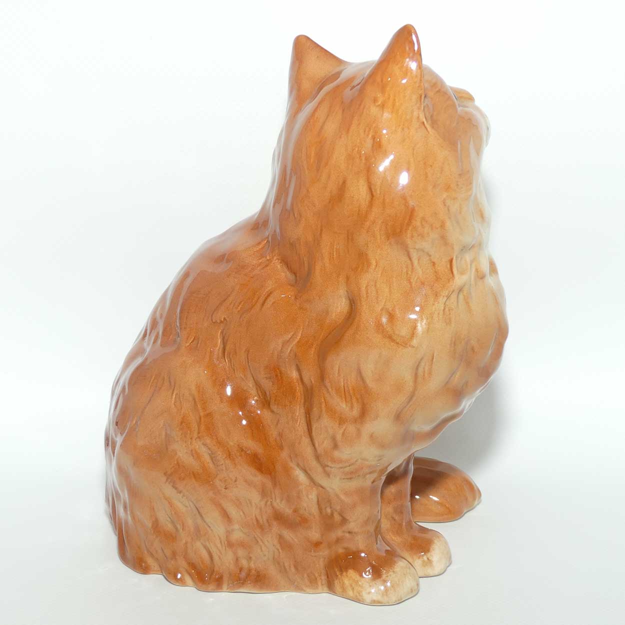 #1867 Beswick Persian Cat | Seated | Ginger | Looking Up
