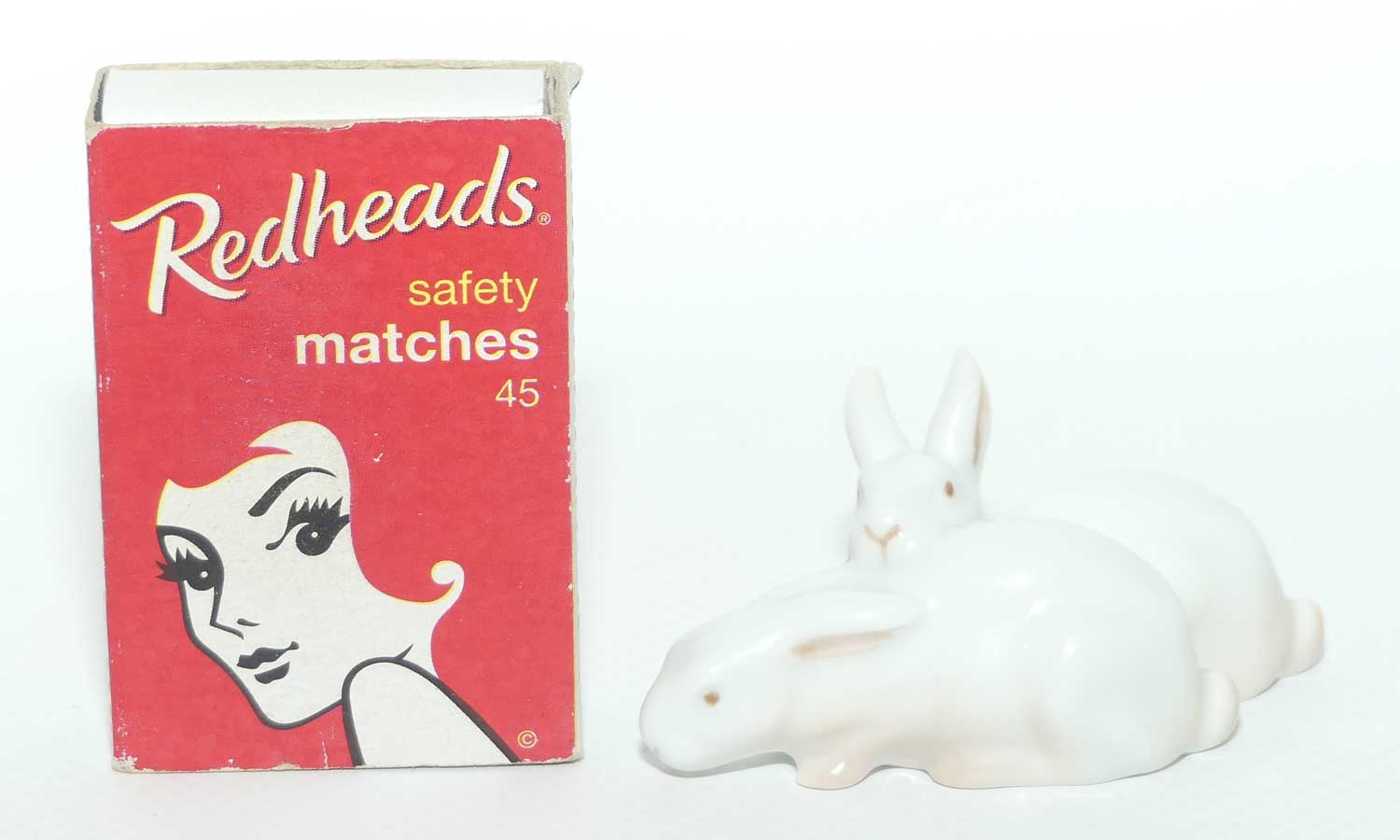 Bing and Grondahl figure 1875 | Pair of Rabbits | Tiny