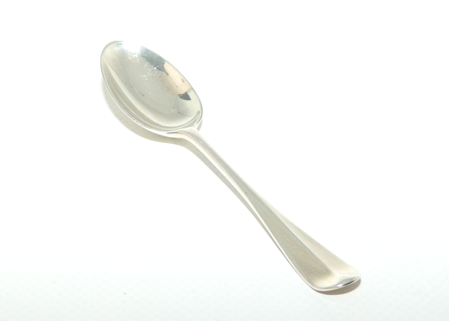 Victorian Sterling Silver Boxed set of 12 tea spoons and tongs | Rat Tail design | London 1882 | Holland, Son & Slater