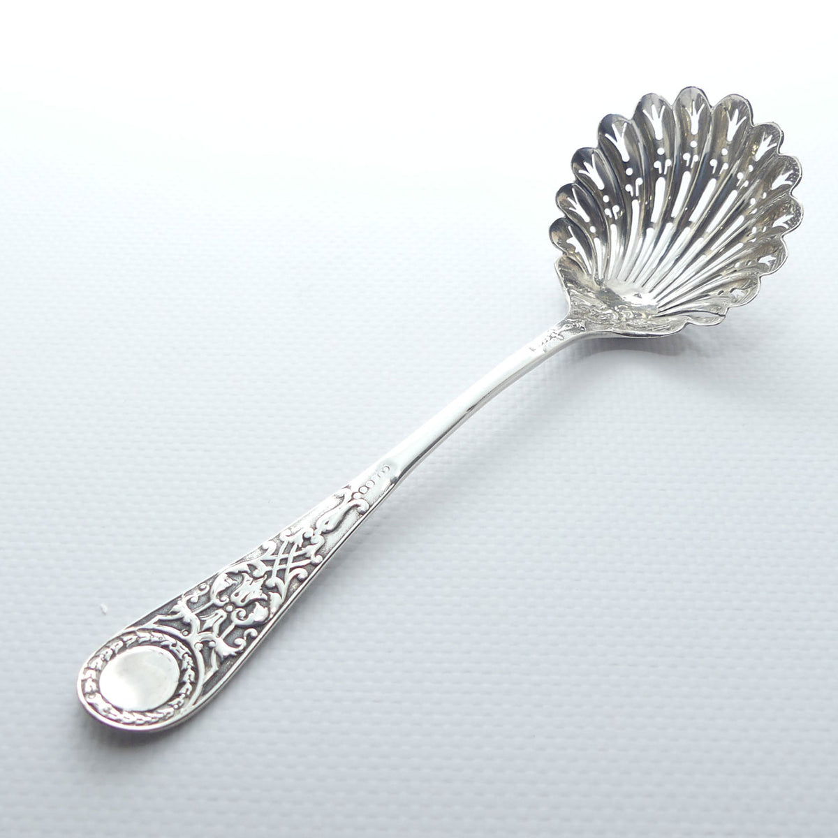 Victorian era Sterling Silver sugar sifter spoon | Sheffield 1875 | 32g