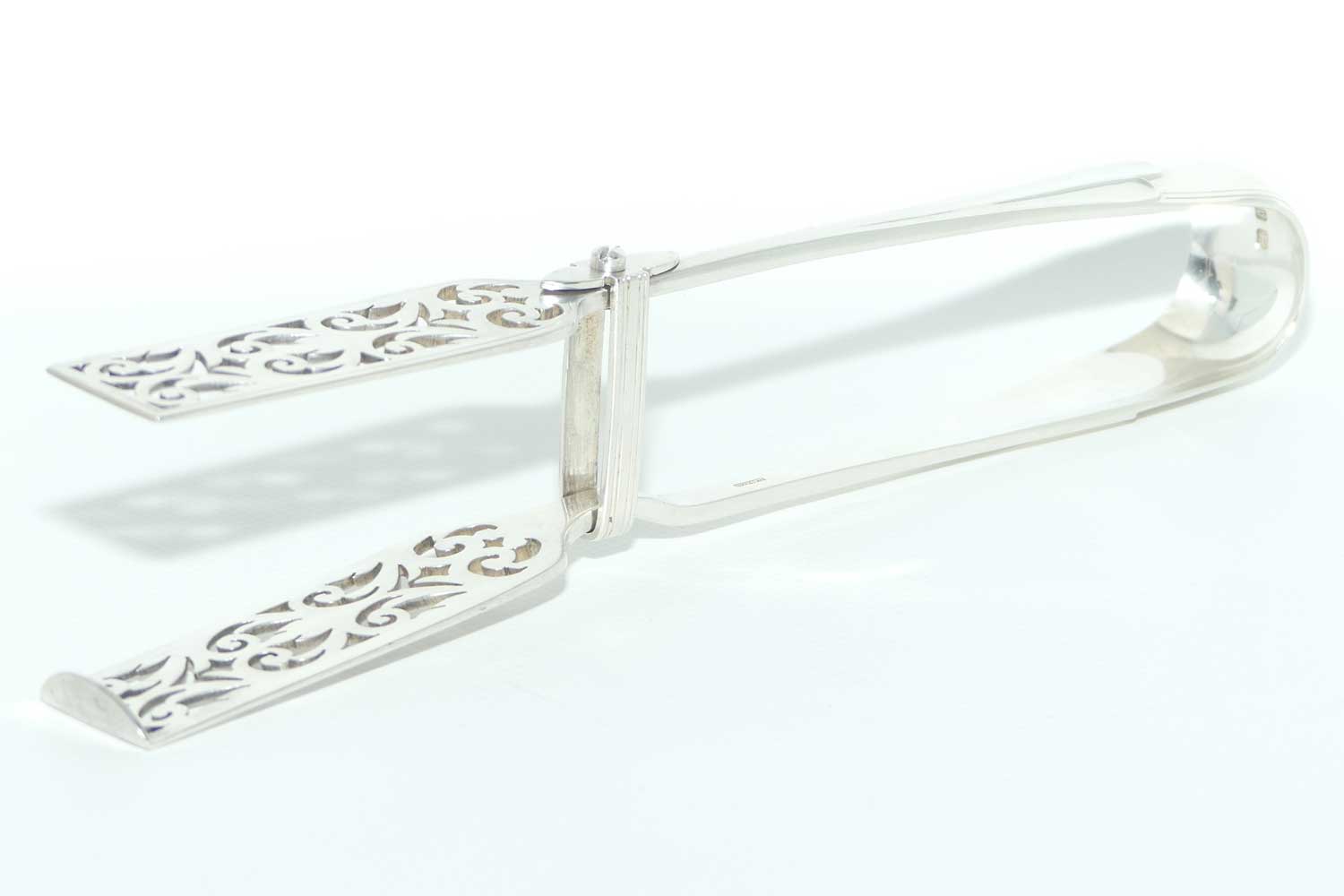 Victorian Sterling Silver Asparagus tongs | Birmingham 1895 | Elkington & Co | #2