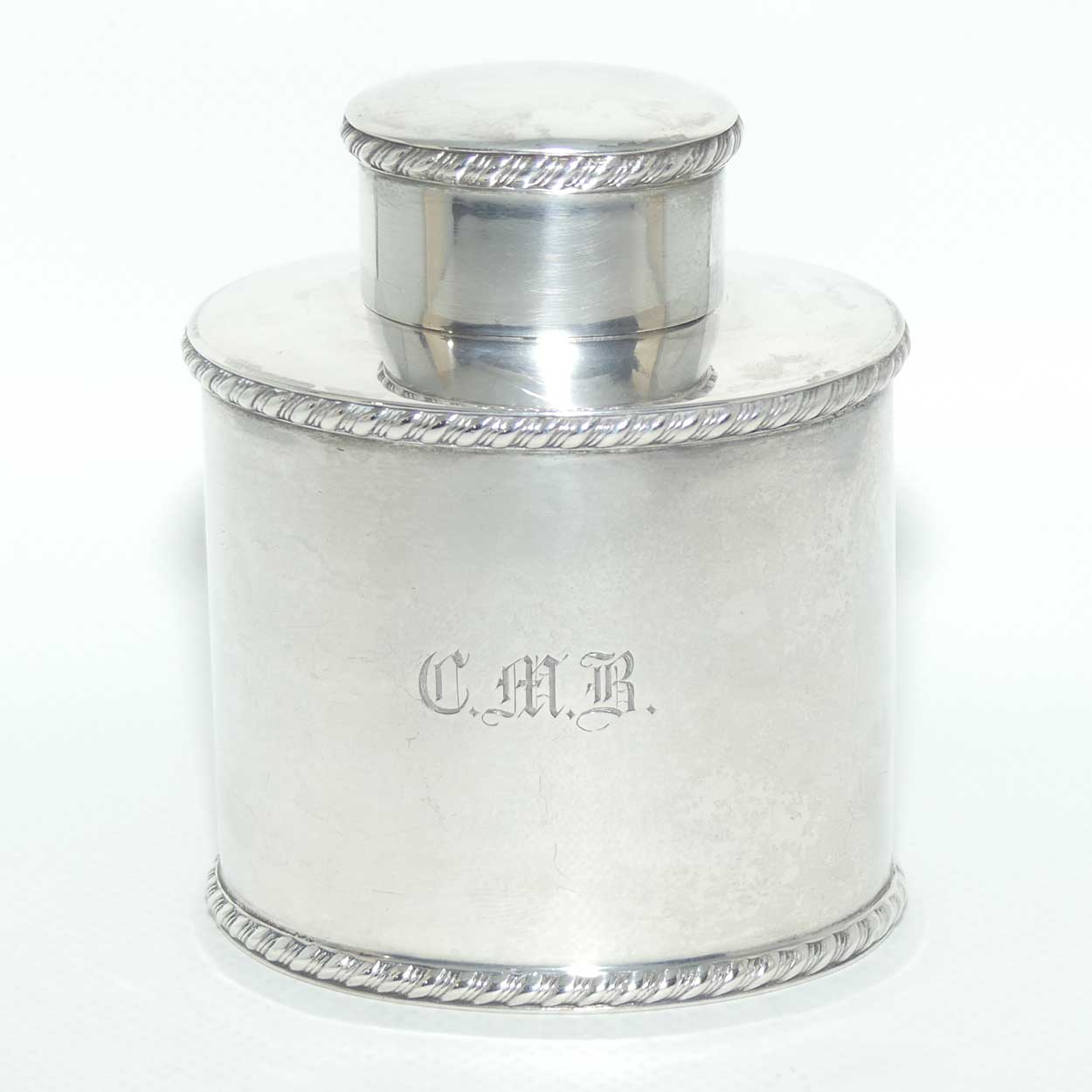 Late Victorian era Sterling Silver tea caddy | London 1899 | Horace Woodward & Co Ltd