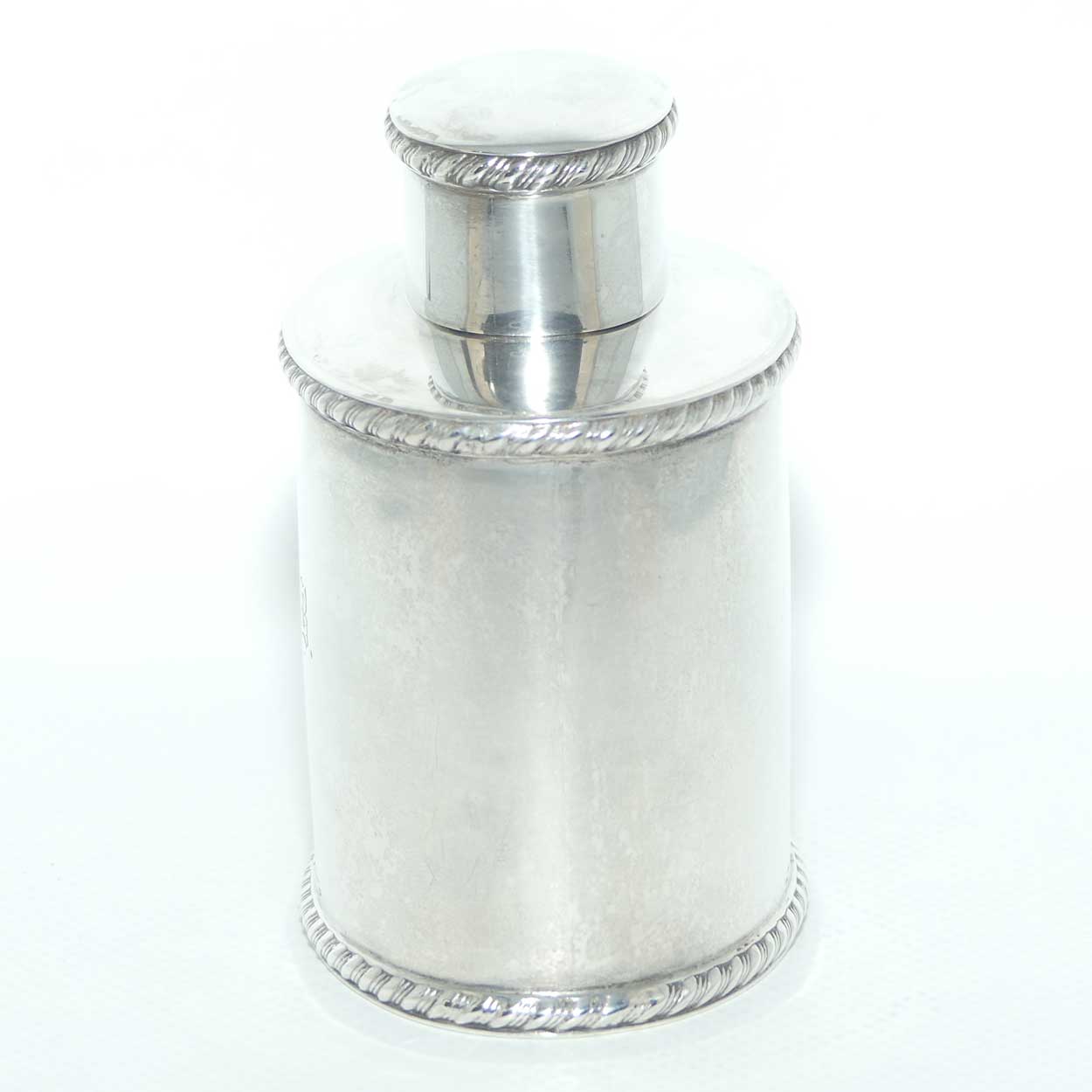 Late Victorian era Sterling Silver tea caddy | London 1899 | Horace Woodward & Co Ltd