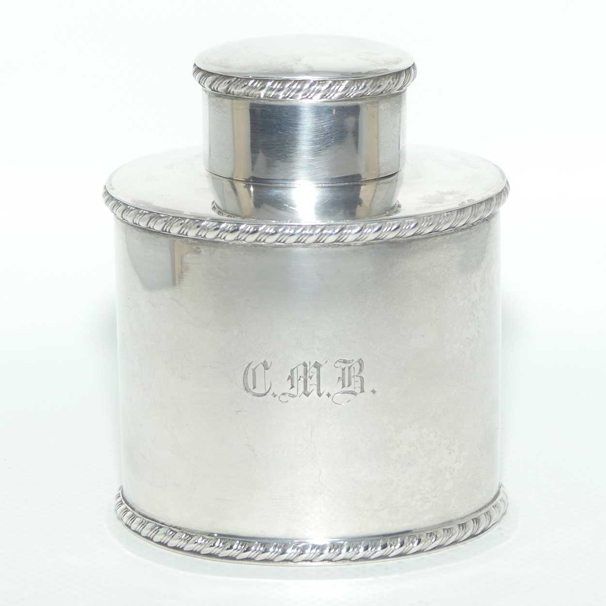 Late Victorian era Sterling Silver tea caddy | London 1899 | Horace Woodward & Co Ltd