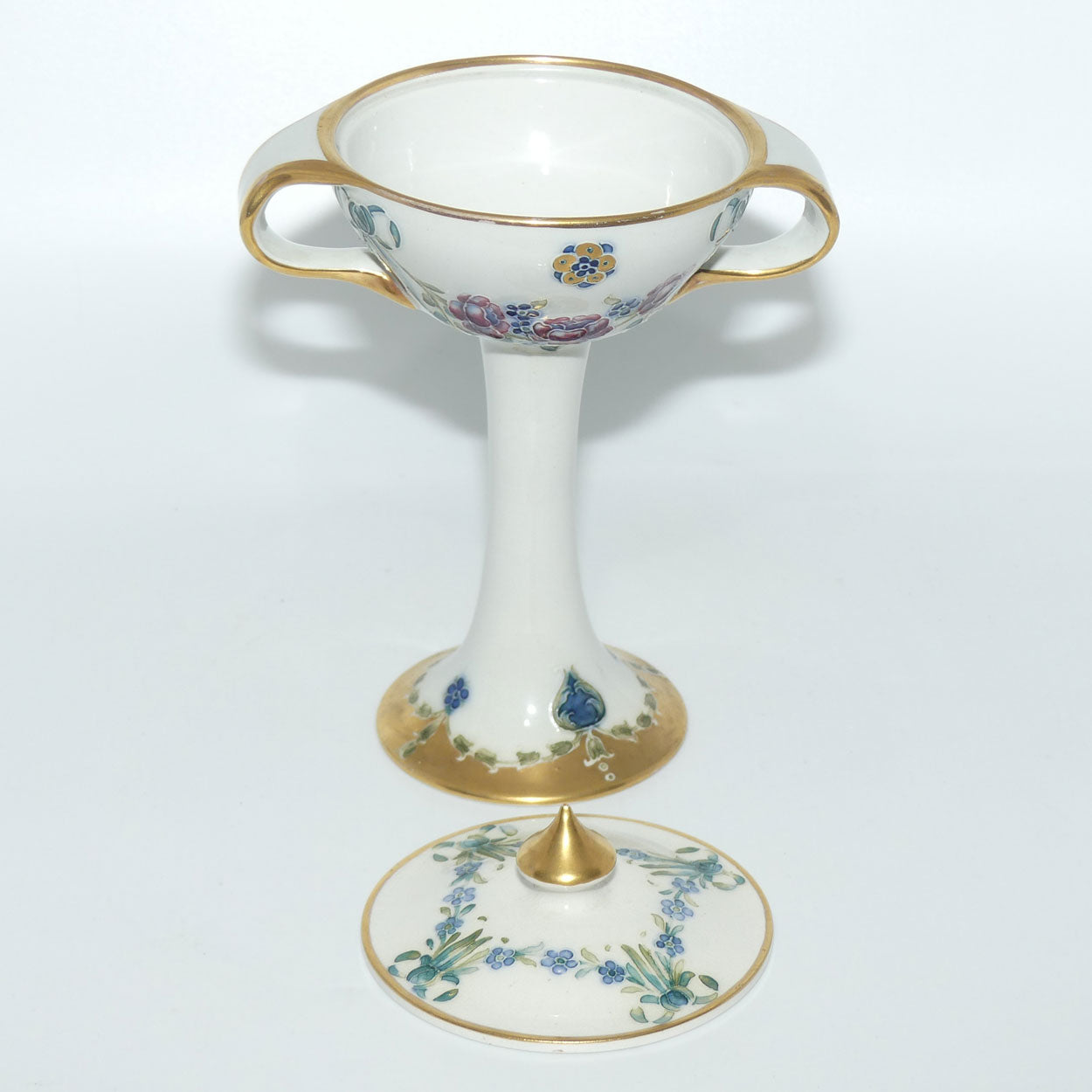 James MacIntyre & Co William Moorcroft 18th Century pattern lidded lolly jar