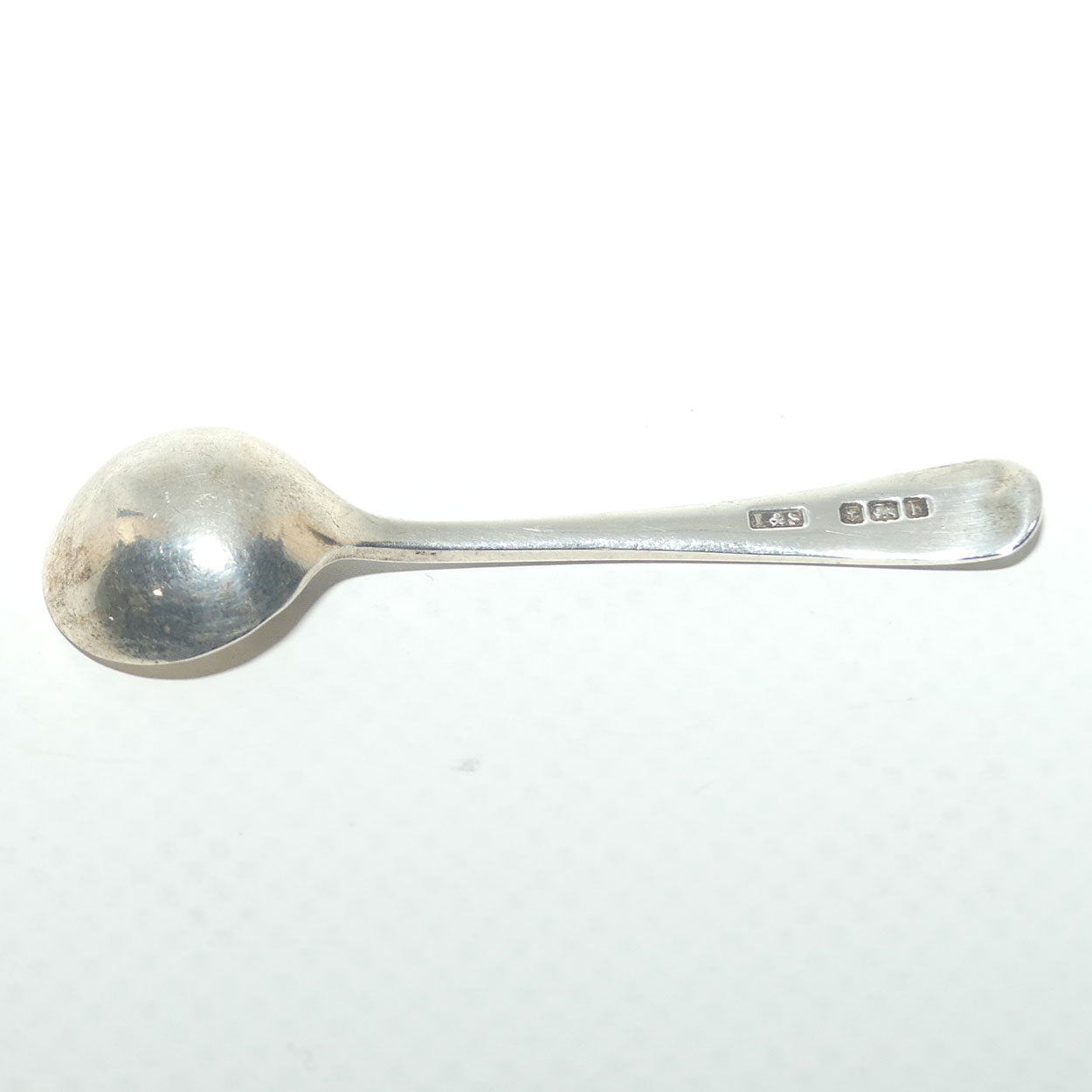 Sterling Silver miniature mustard or salt spoon | Birmingham 1901 | 3.5 grams