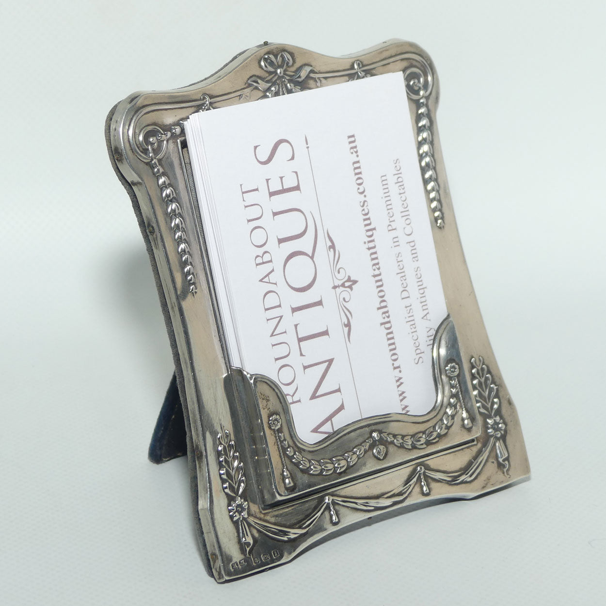Classical Sterling Silver frame | card holder | Birmingham 1910 | Henry Matthews