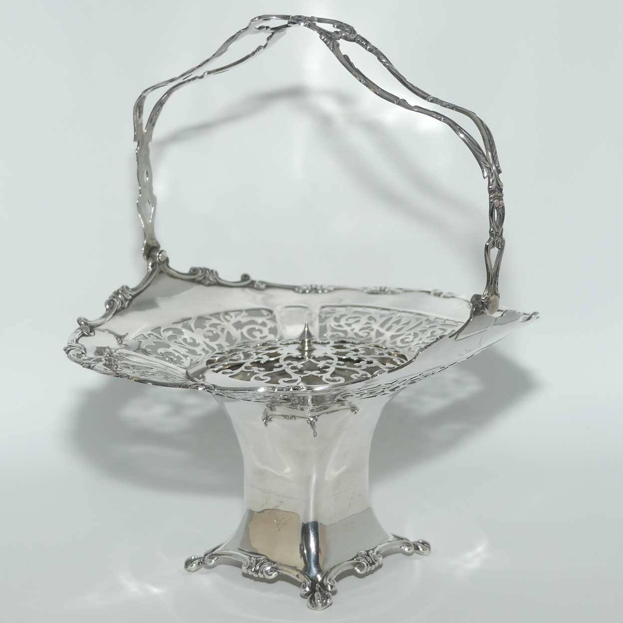 George V Sterling Silver potpourri basket | Birmingham 1911