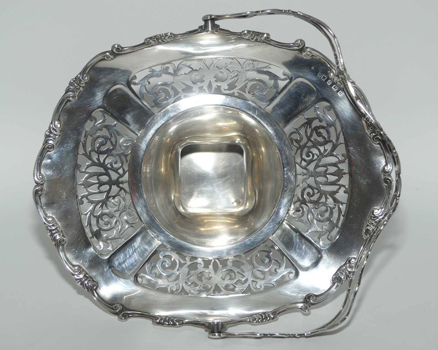 George V Sterling Silver potpourri basket | Birmingham 1911