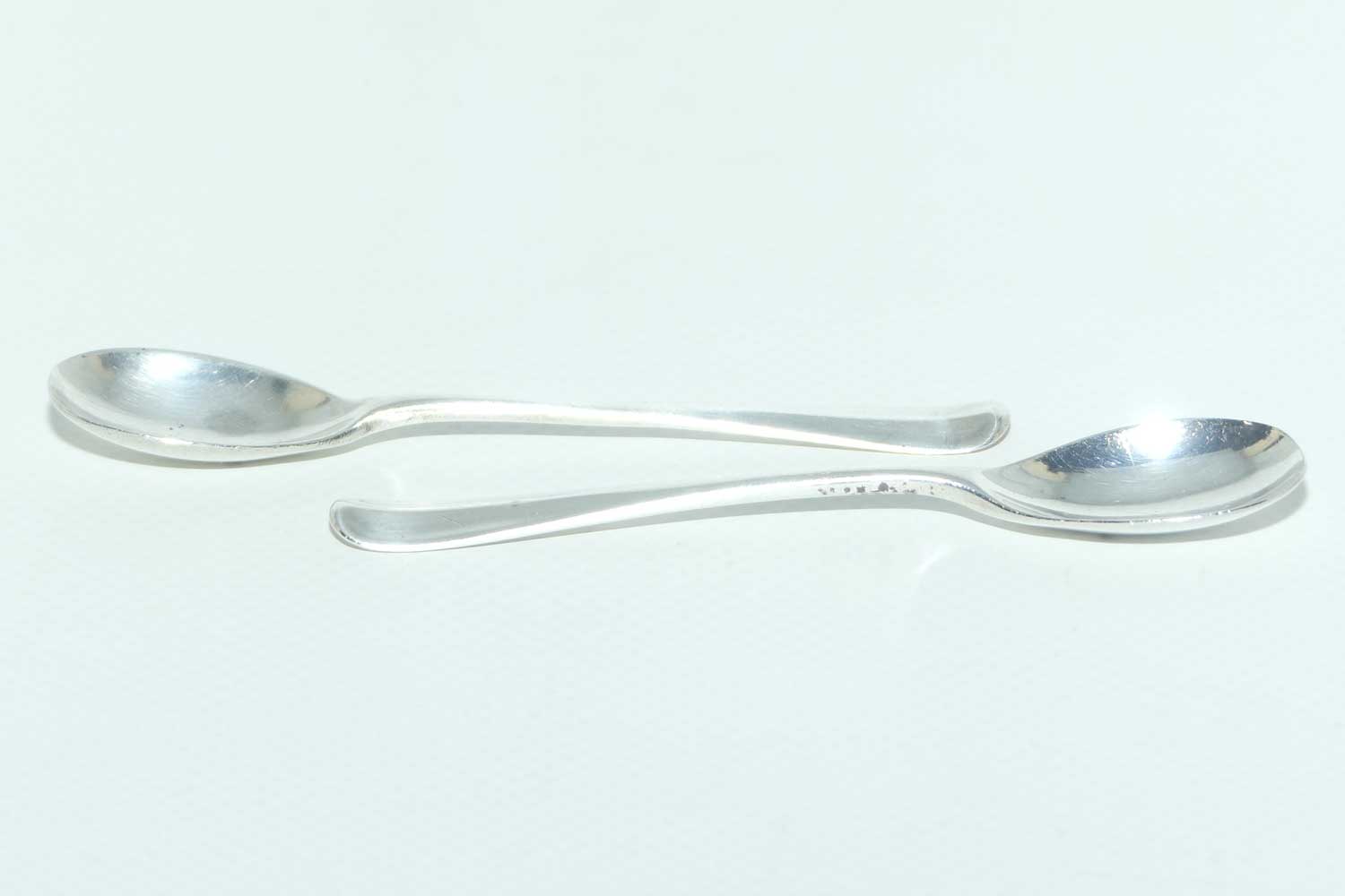 Pair Sterling Silver mustard spoons | London 1925