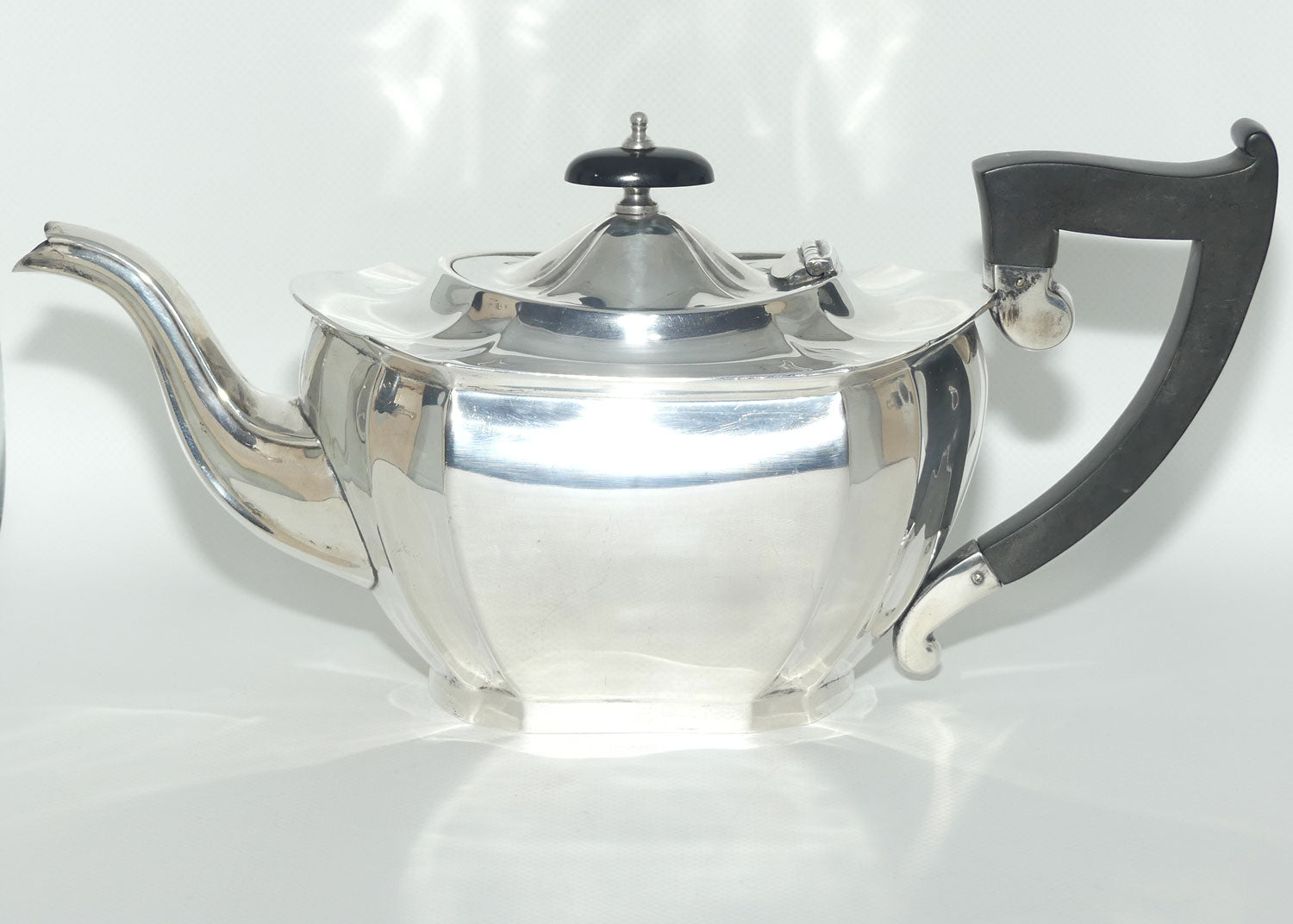 Art Deco Sterling Silver 3 piece tea service | Sheffield 1931 | 1100g | Emile Viner