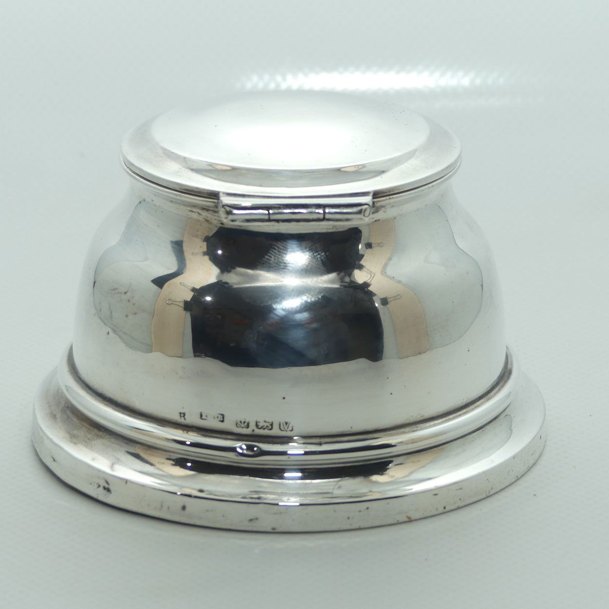 Sterling Silver Capstan style Inkwell | Large Size | Birmingham 1945