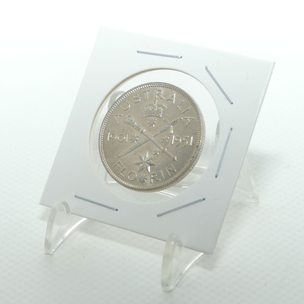 RAM 1951 Geo VI 50 Years of Federation Florin | EF+
