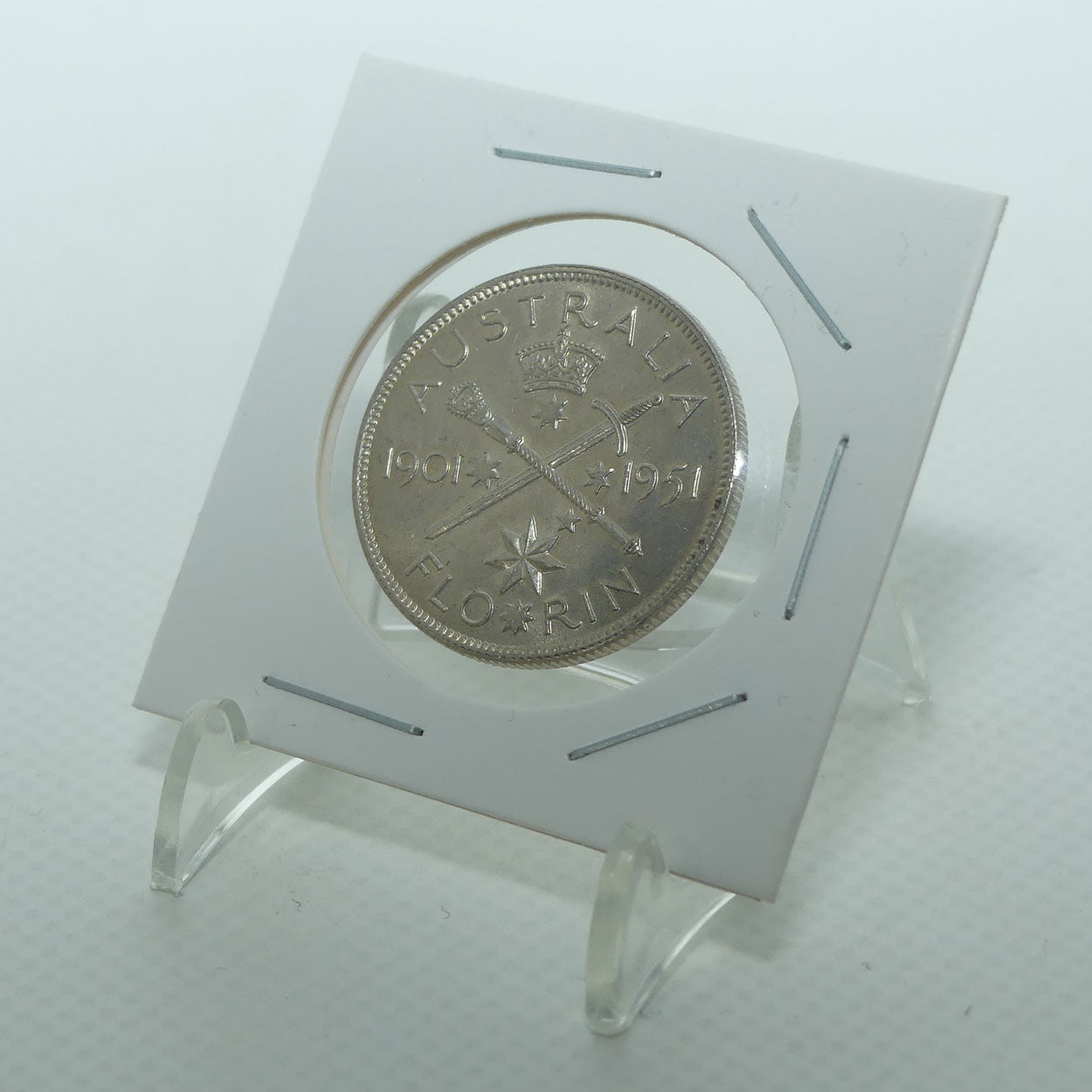 RAM 1951 Geo VI 50 Years of Federation Florin | EF+