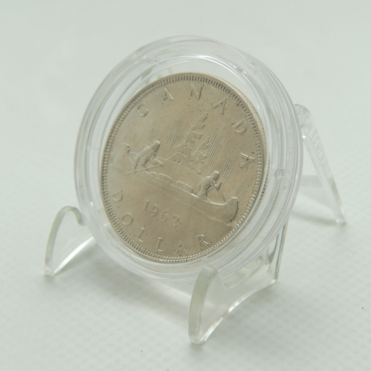 1962 Canada Silver Dollar | 80% Silver | Voyager Canoe