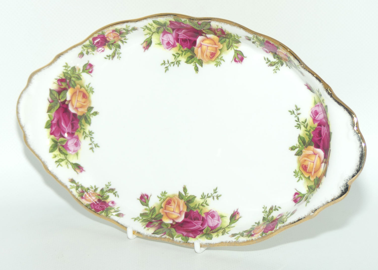 Royal Albert Bone China England Old Country Roses Milk and Sugar on Tray | Tea Size | © 1962 Royal Albert Ltd backstamp | #2