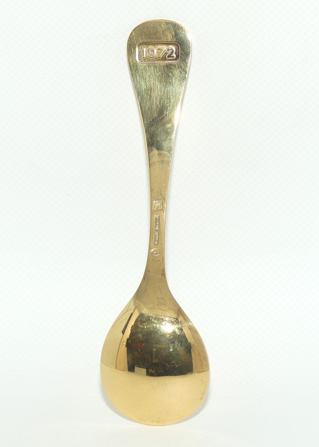 Georg Jensen Sterling Silver and Gold Vermeil Annual Spoon with inset enamel decoration | 1972