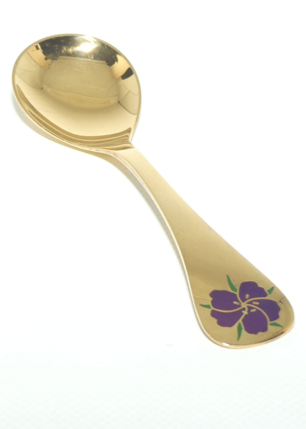 Georg Jensen Sterling Silver and Gold Vermeil Annual Spoon with inset enamel decoration | 1974