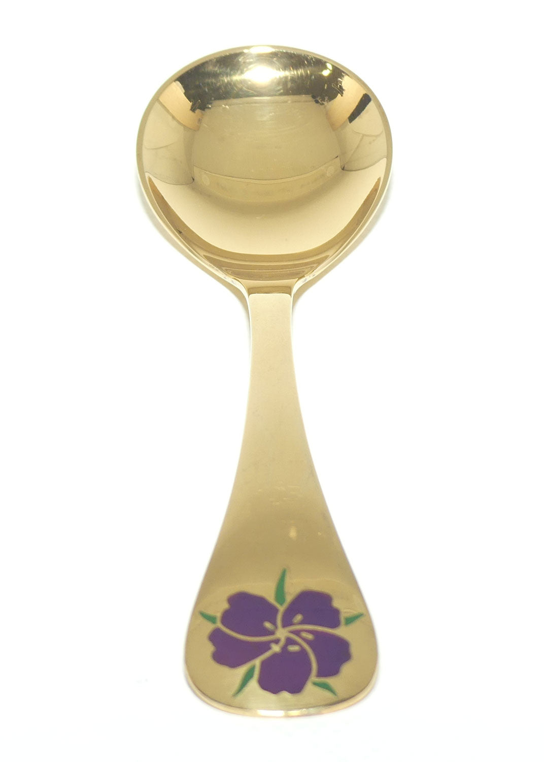 Georg Jensen Sterling Silver and Gold Vermeil Annual Spoon with inset enamel decoration | 1974