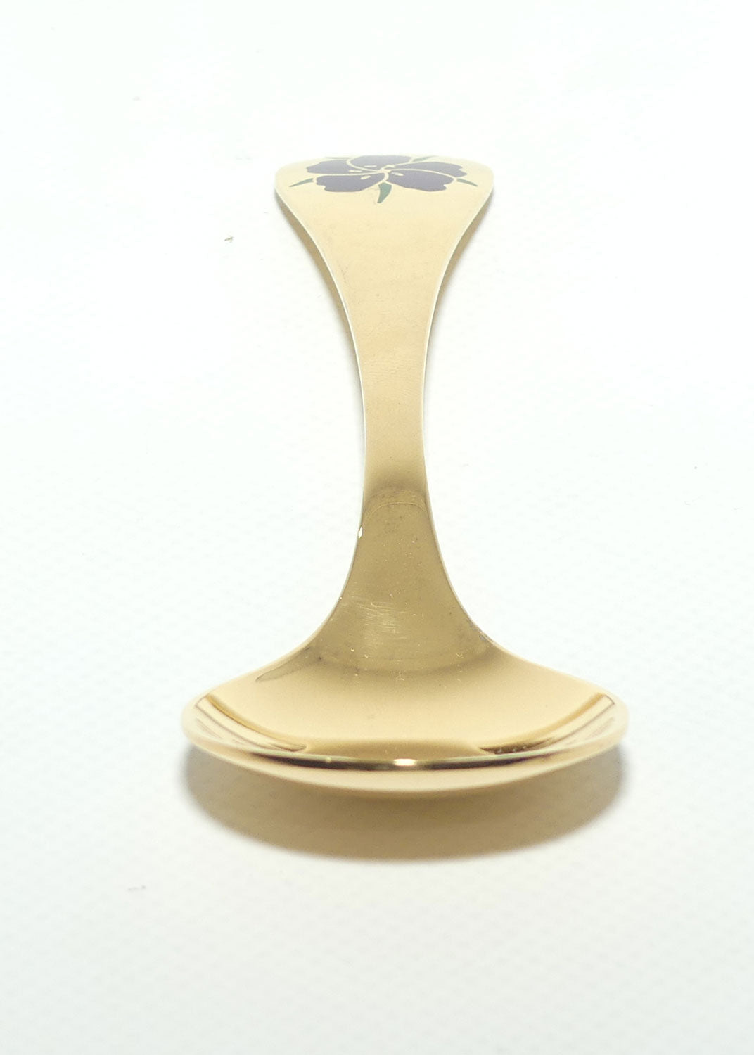 Georg Jensen Sterling Silver and Gold Vermeil Annual Spoon with inset enamel decoration | 1974