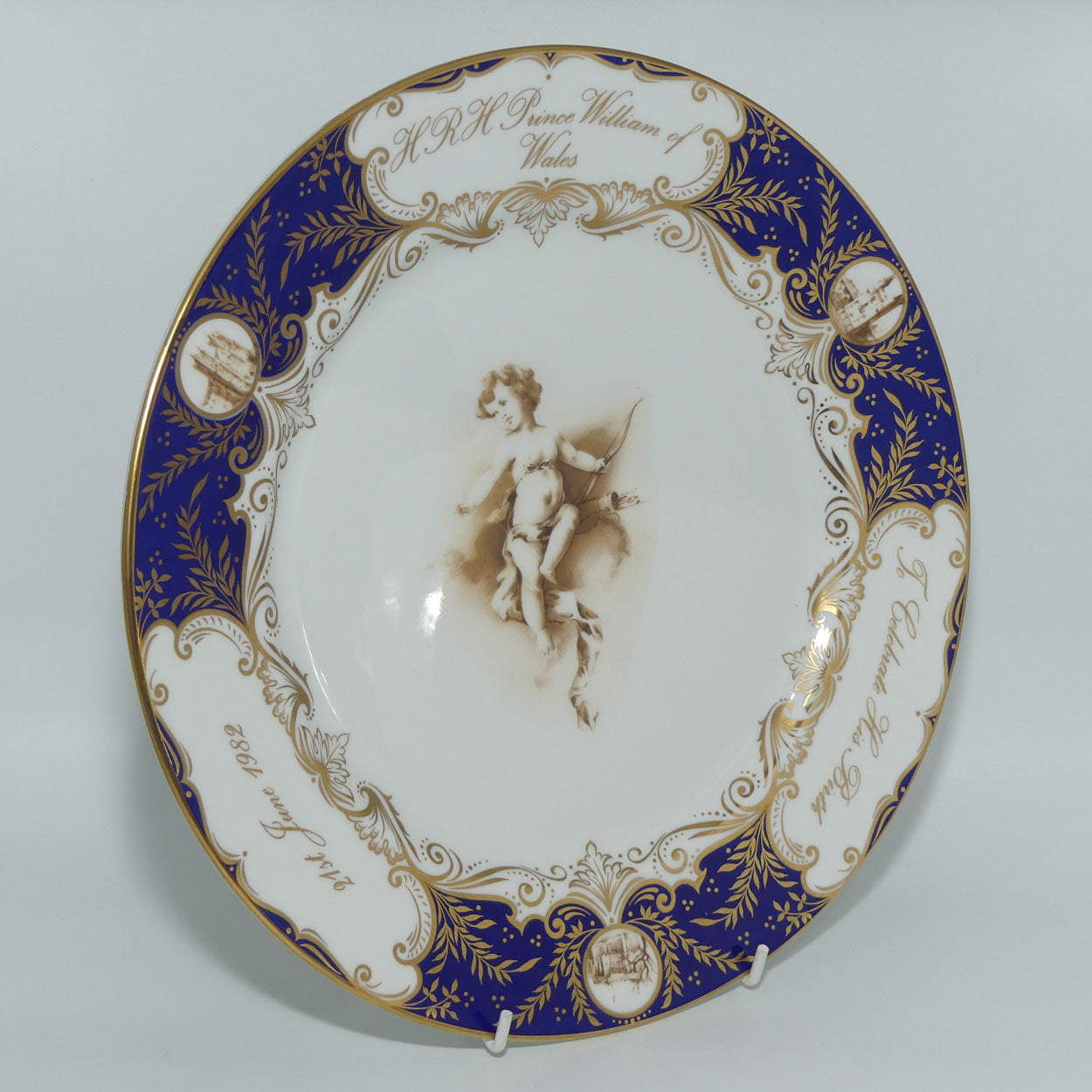 Royal Stafford Bone China plate | HRH Prince William of Wales Birth Commemorative 21st June 1982