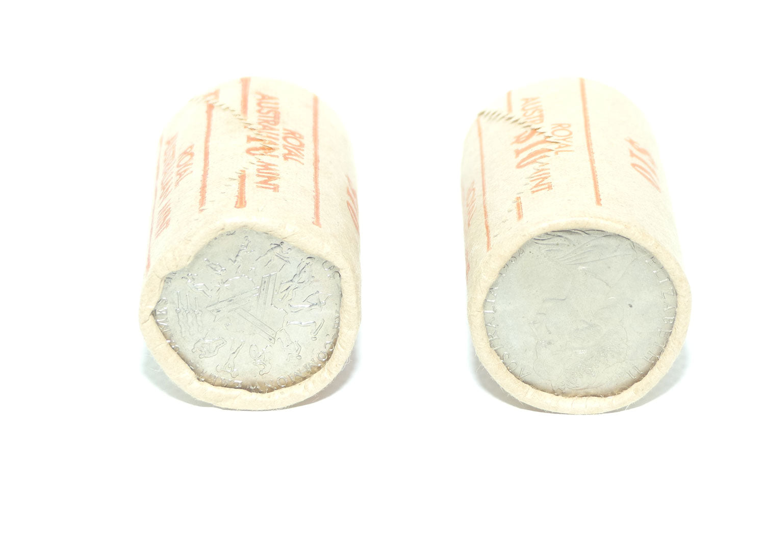 RAM 1982 Australia Commonwealth Games 50c $10 Mint Rolls | 2 rolls in total