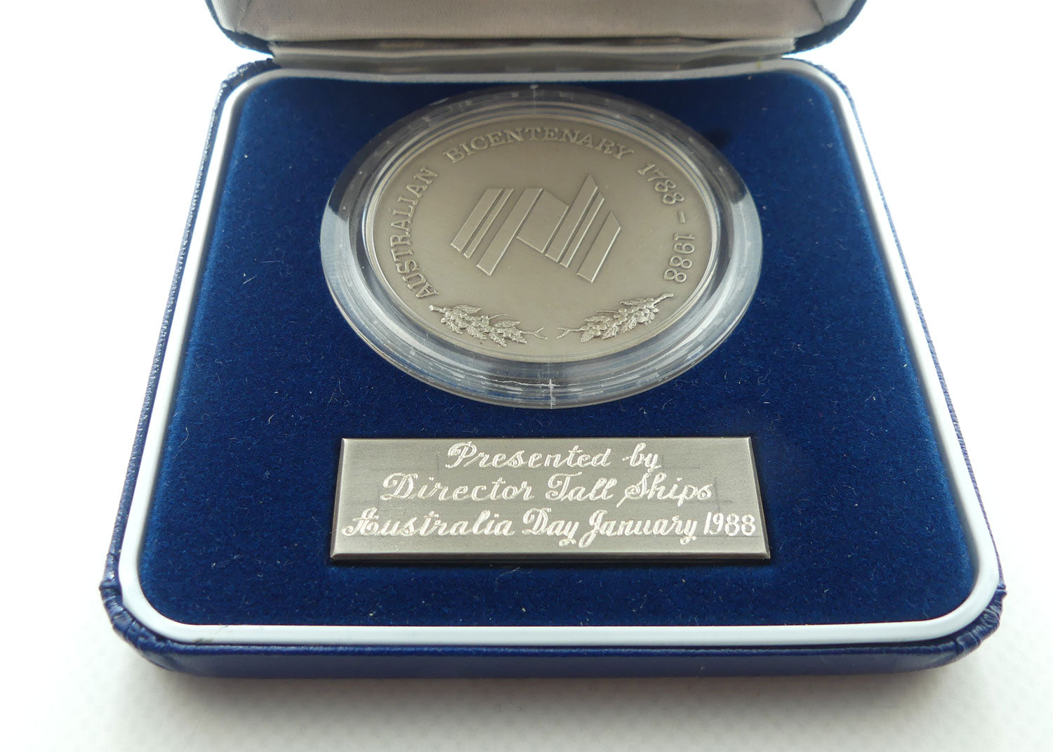 RAM 1988 The Silver Medallion | Australian Bicentenary Tall Ships Australia | presented by Director Tall Ships Australia Day 1988