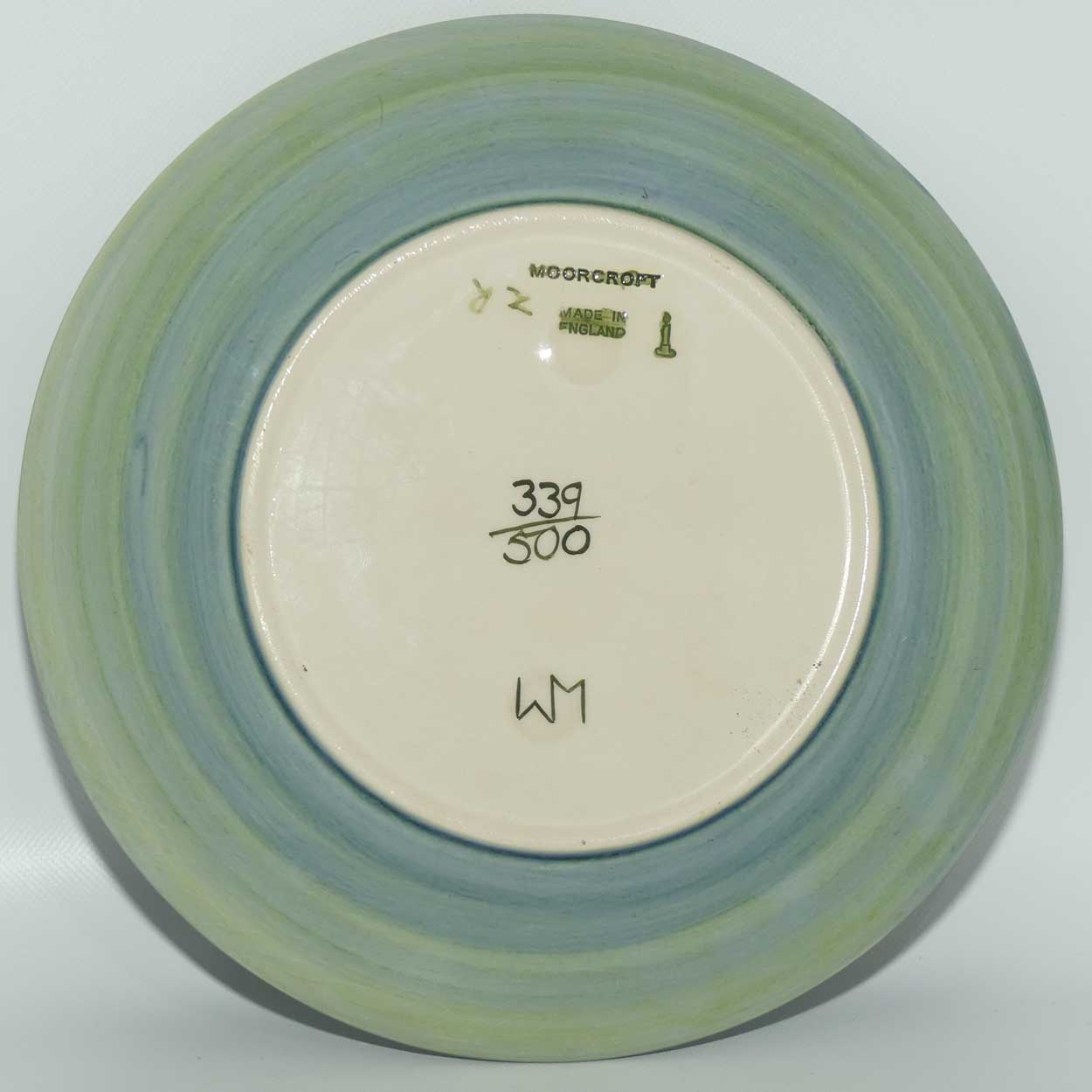 Moorcroft Annual Year plate | 1992 Passionflower | Ltd Ed